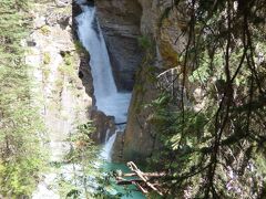 お次は「ジョンストン渓谷（Johnston Canyon）なるところへやって参りましたぞ。
なんせ、たくさんの滝をみてますから、どんどん頭の中で混乱して参ります。