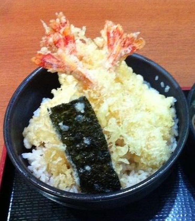 金山駅にある天丼屋さん。　15:00-16:00でどのお店もしまっていたので検索の結果天丼に決定。写真は公式からお借りしたものですが、私は天丼＋アナゴ天を追加。<br /><br />エビ、キス、イカ、ナス、インゲン、ノリの6種類だったと思います。<br />これで505円とは大変優秀だと感じました。<br /><br />衣はサクサクでエビ、イカ、キスはぷりぷり。お店の外観はちょっとシュール開けど名古屋に行ったらまた行ったらいいなと思いました。