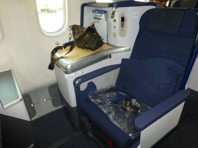 Ｂ７８７−８ビジネススタッガードシート。フルフラットになります。