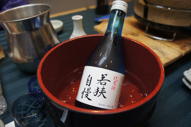 地元のお酒「若狭自慢」を冷やでいただきながら…<br />至福の時です！