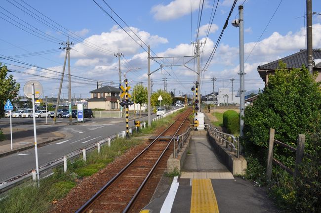 　三国神社駅です。