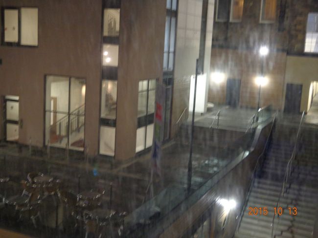 私は家に居てもどこに言っても早寝早起きの良い子なので，まだ暗い内から活動開始。