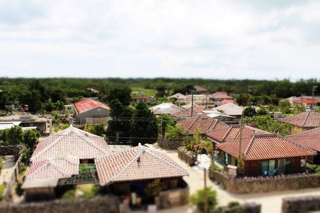 ジオラマ風に<br /><br />ここの風景をゆっくり見たいと思い<br />次回沖縄旅行ではここ竹富島に泊まろうと思います