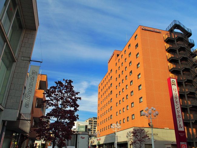 さてさて市内の散策を一通り終えたので、<br />ホテルにチェックインします。<br /><br />2泊するのはリッチモンドホテル松本。<br /><br />