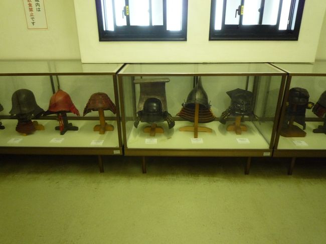 岐阜城内の展示。ロープウェイからさらに歩きました。