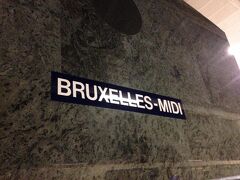 ほぼ定刻、10時10分頃にブリュッセル南駅に到着しました。

ロンドンからブリュッセルまで約2時間20分です。