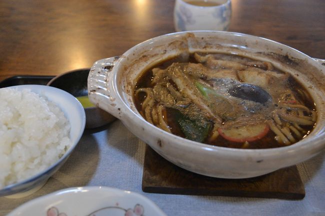 名古屋といえば、味噌煮込みうどんでしょ！<br />でも、この味噌煮込みうどん、普通のではなくて、麺がコンニャク入り。確かにコンニャクの味！（知らずに入ったのですが、この店はコンニャクを売りにするお店！）<br />味、濃いかな〜と思って定食を頼みましたが、決して濃くはなく、あっさり。ごはんなくても大丈夫だった。<br /><br />普通の食べてみたいな…（と、わがまま言ってみる…）