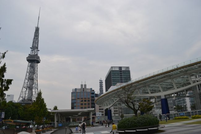 オアシス２１とテレビ塔を。お決まりのショット。