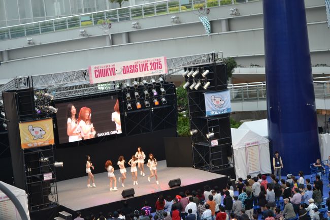 オアシス２１の下のスペースで「栄ガールズ」のイベントがありました。<br />栄ガールズ、知らんけど…。みんな、足長っ