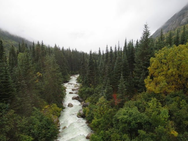 帰りの景色は反対側を見られるのでまた違った風景です。<br />森に川。ステキです。