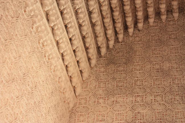 テラスの一角にあるスペースのなか。ここはなんかイスラムっぽいなー。