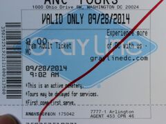 9:00
ビジターセンターで敷地内を循環しているバスのチケットを購入（9ドル）

9:10
バス乗車
乗る時は停留所にいるおっちゃんにチケット見せると、印をつけてくれる