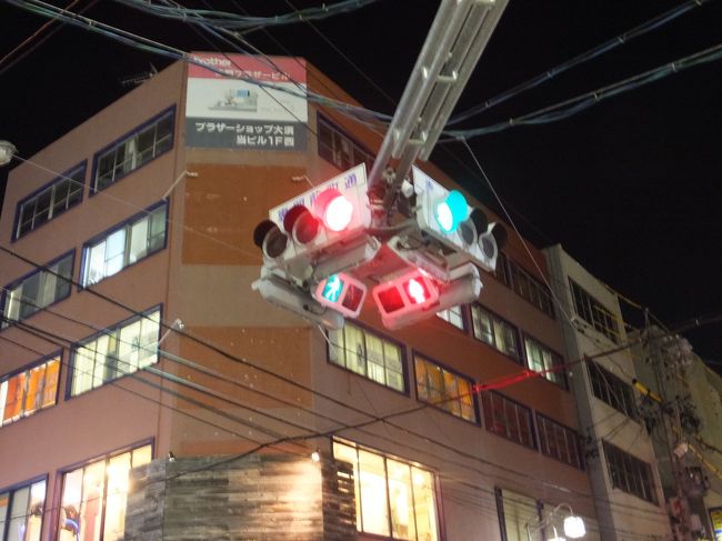 初めて見たタイプの信号。