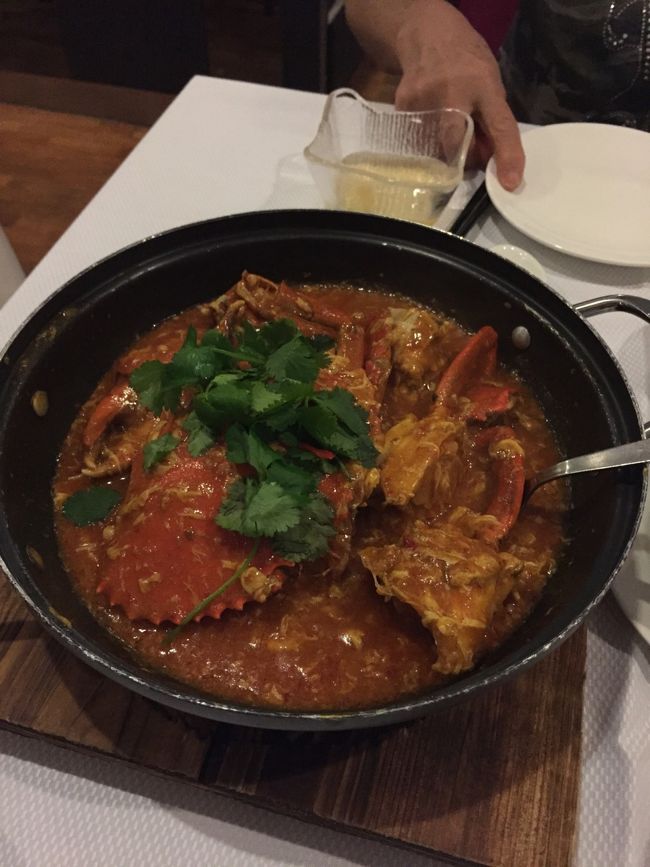 チリクラブ @ジャンボ<br />カニはもちろん、ほかのチャーハンとかも全部美味しい！！<br />