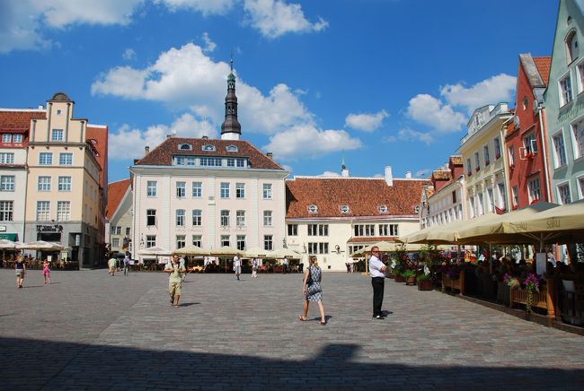 ラエコヤ広場(Raekoja Plats)からスタートして、カタリーナ通り（Katariina Kaik）、公園などを通ってラエコヤ広場に戻り、計３時間ほど自由散策をしました。