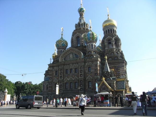 ロシア正教会の聖堂、血の上の救世主教会(The Church of the Savior on Spilled Blood)