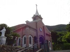 福江島の西に位置する「井持浦教会」は五島に迫害が厳しかった明治初期に唯一迫害を逃れた地区だそうです。

