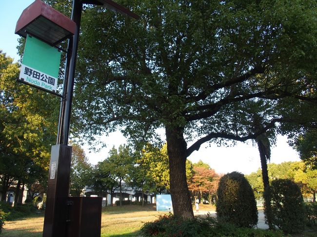 ＪＲと近鉄の高架を抜けると野田公園が有りました