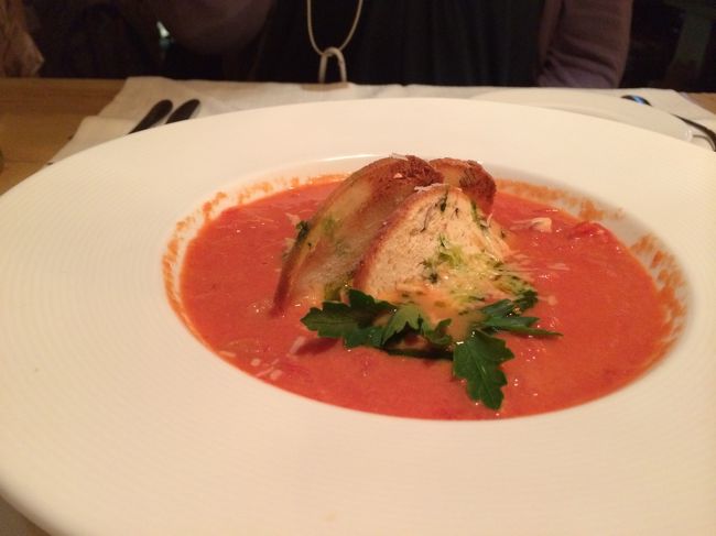 トマトのスープ。<br />あっさりでおいしい。