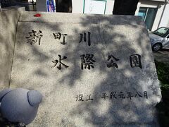 新町川水際公園です。
竣工平成元年ってことは、ふるさと創生１億円利用かな？

なんて、のんきに写真撮ってる時間はありません。
ということで、この辺は後撮りです。