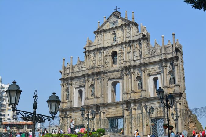 【未使用】マカオパス3枚 世界遺産 聖ポール天主堂跡 MACAU Pass マカオの行ってよかった！世界遺産フォートラベル