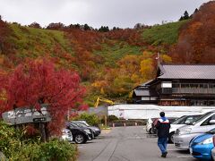 トイレは行きたくなくても、こんな見事な紅葉となれば下りないわけにはいきません。