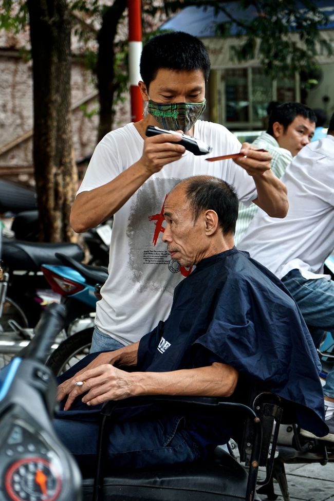よく見る青空床屋