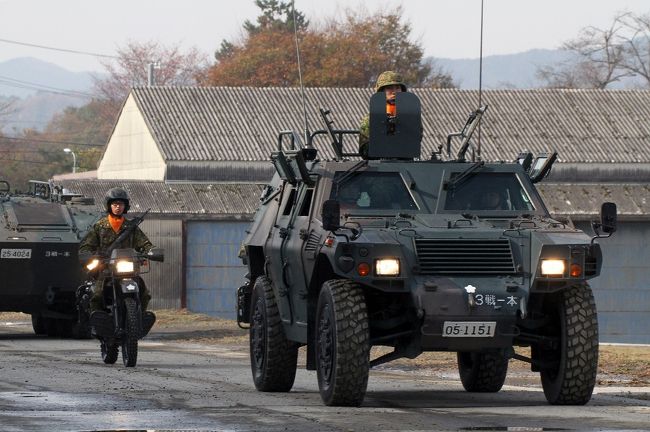 ここから観閲行進