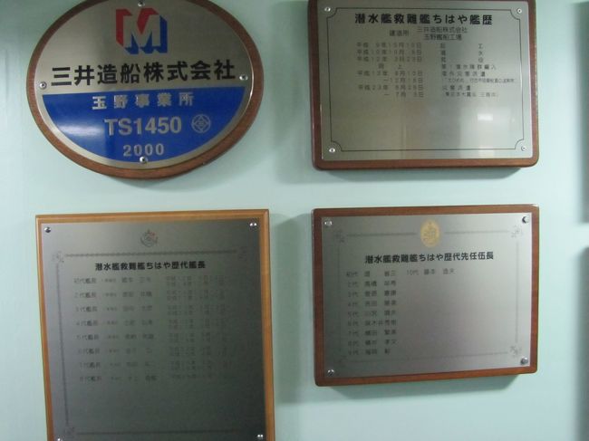 船の歴代艦長、先任伍長のプレート