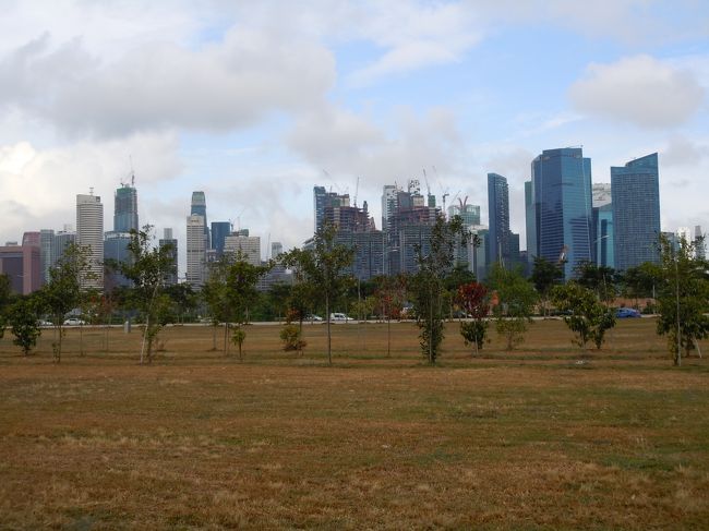 その左側には、シンガポールの中心街が見えていました。