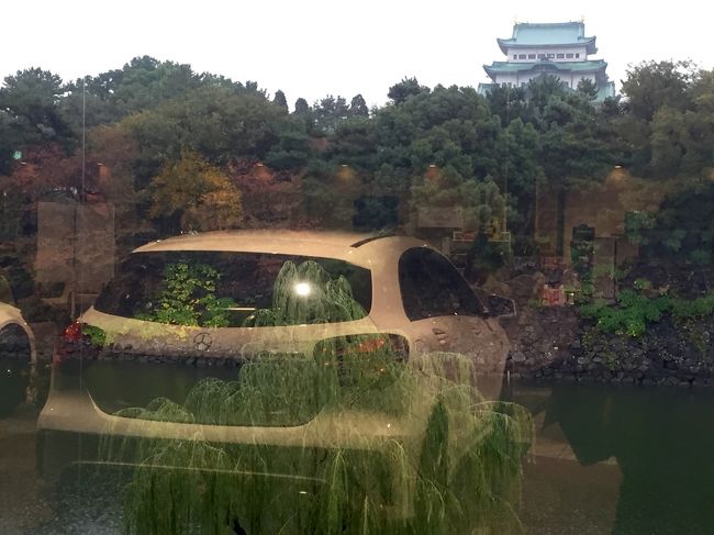 2階 天守の間からの眺望。目の前に名古屋城。