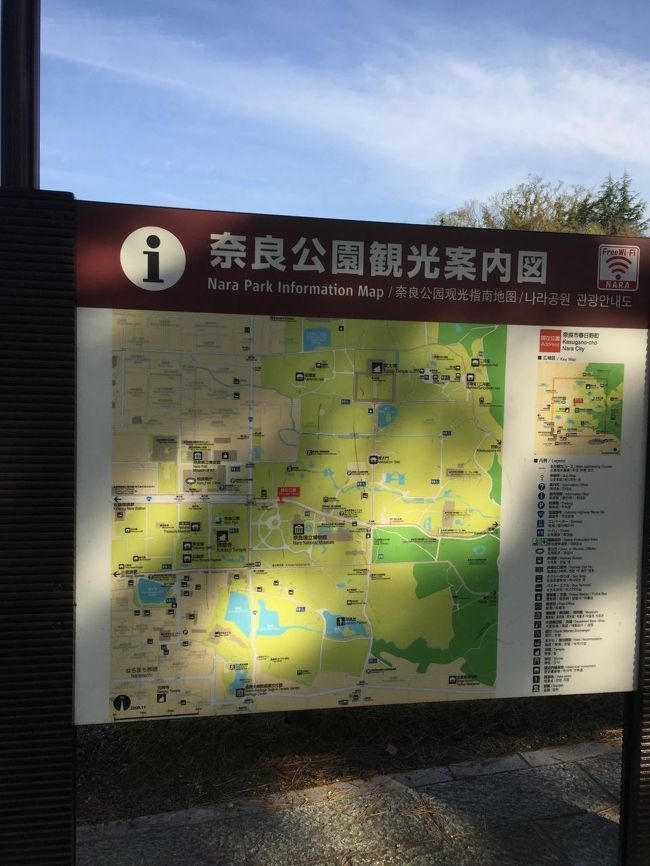 9時半過ぎに奈良に到着。<br />春日大社の駐車場が七五三専用になってたので、興福寺の駐車場に止めました。<br />17時まで1000円です。