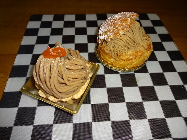 川上屋のモンブラン２種