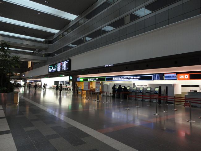 シンガポール便が20分ほど早めに到着したので、ダッシュで入国・税関を済ませました。<br /><br />クラスJの空席を求め、国際線ターミナルにある国内線乗り継ぎカウンターへ行きました。(写真は国内線第1ターミナルです)<br /><br />残念ながら、クラスJは満席…。空席待ちを申し込みました。<br /><br /><br />前回の修行でクリスタルを獲得したので、空席待ちの優先度が種別BからAに上がりました。<br />Aの7番のカードをもらいました。