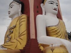 バゴー最後の観光は、チャイプーンパヤーです。
東西南北それぞれに巨大な仏像が安置されています。