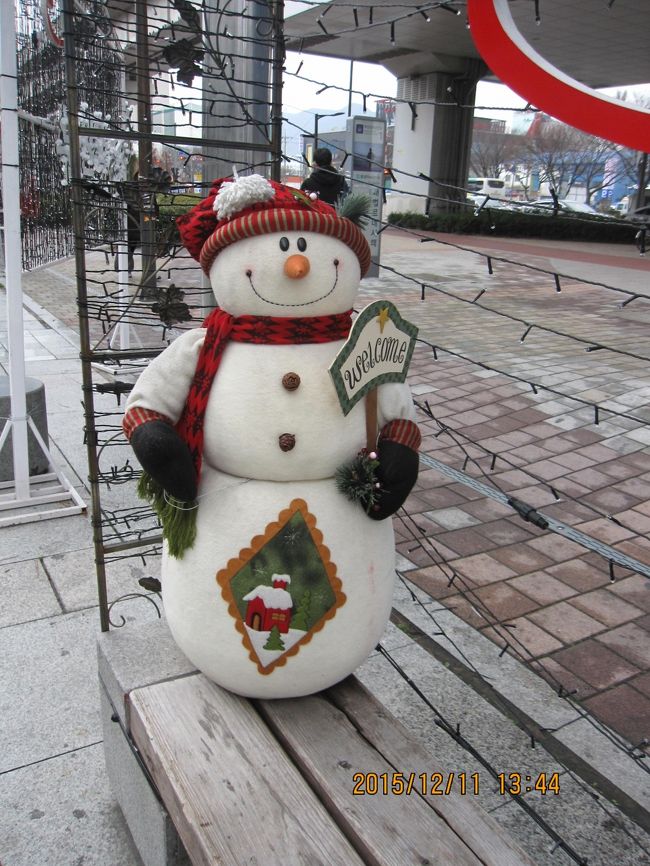 かわいい雪だるまがお出迎え。
