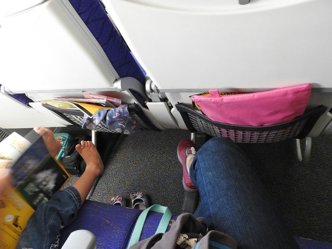 大人の私が足を組んでも大丈夫な幅がありました。<br />モニターはありません。