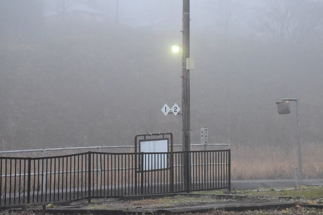駅構内<br /><br />向こう側のホームはもう使われていないようです。<br /><br />鹿ノ谷駅は、明治34年に北海道炭礦鉄道の駅として開業し、夕張鉄道との接続駅にもなり、石炭の積出しの全盛期がありました。<br /><br />石炭産業の衰退により、すっかり寂れてしまいました。<br />