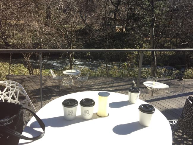 丸山珈琲ハルニレテラス店でコーヒー豆を購入して、共有テラスで珈琲タイム♪