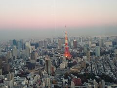 森ビルの展望台に上がると正面に東京タワー
やっぱりテンションが上がりますね〜