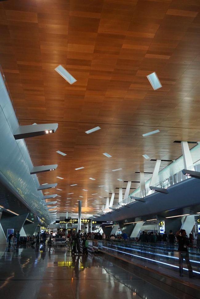 とても綺麗な空港でした。最近よく利用しているスタンブールアタテュルク空港より好きかも。