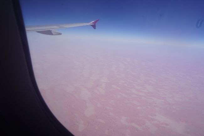 アフリカ大陸。茶色の地表の場所もあれば･･･