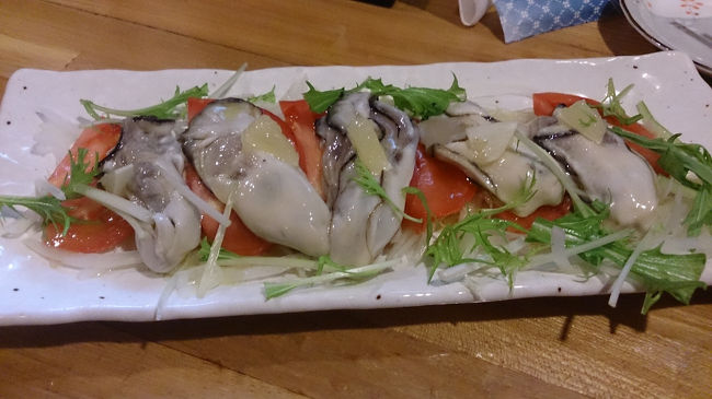 牡蠣のカルパッチョ