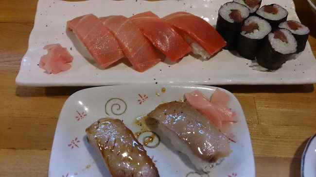 まぐろにぎりセット<br />石垣牛にぎり