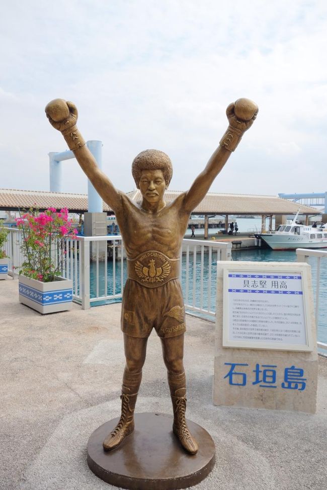 具志堅さんを撮り、再び船に乗り込み、西表島に向かいます。