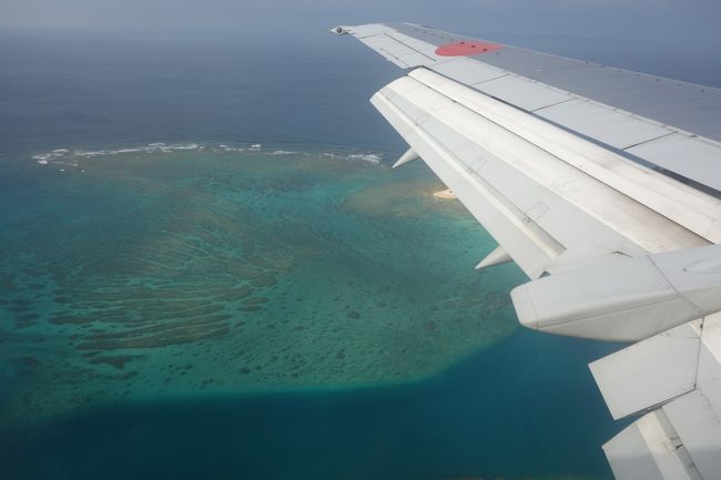 那覇に向かう途中の景色。沖縄の海は本当にきれいですね。