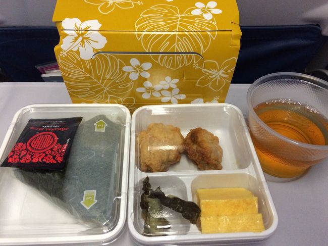 中身はこちら〜<br />冷えたおにぎり意外に美味しかった。笑