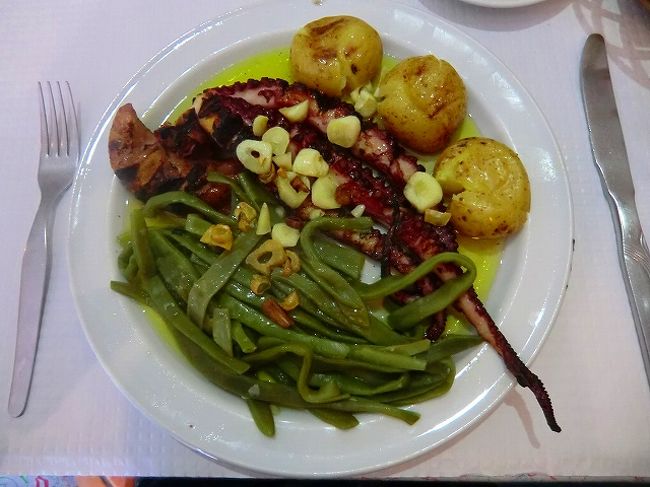 タコのグリル＠Rest.Rota do Infante（ベレン）