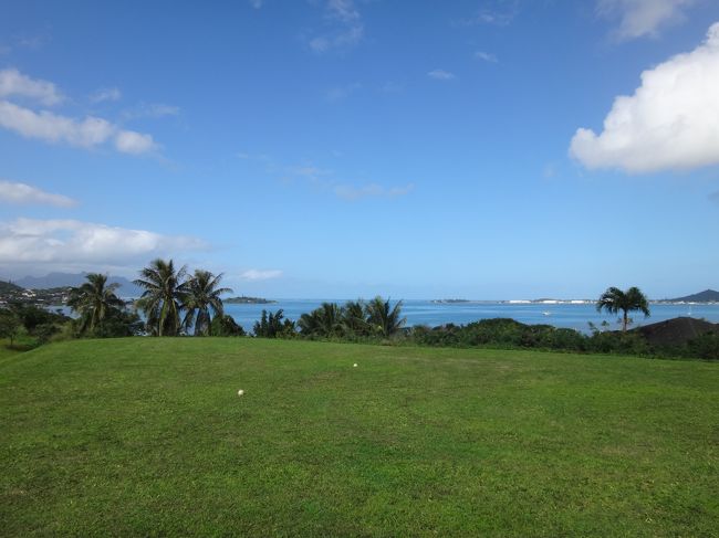 景色のいいところも。<br />ただ芝の状態は悪い。雑草のよう。<br />練習にはなりますが、フェアウェイもラフの如し。<br />ガラガラなんでゆっくりプレイできます。何度も打ち直ししたり。<br />だいたい15時くらいで終了。<br />