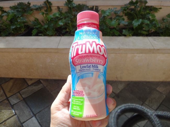 ベタベタに甘いイチゴミルクを飲んだり。